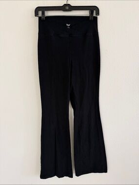 TNA Black Flare Yoga Pants with V-Waistband